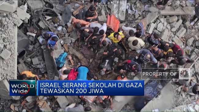 Serangan Israel di Sekolah PBB di Gaza Menewaskan 200 Orang