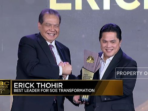 Erick Thohir Receives Best Leader Award for Transforming SOE