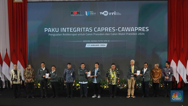 Capres dan Cawapres RI Berlomba Ide Komitmen Anti Korupsi