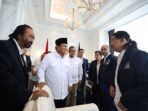 Prabowo Subianto Bertemu Surya Paloh di NasDem Tower: Saya Hadir untuk Memberi Penghormatan