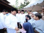 Prabowo Subianto Menunaikan Sholat Iduladha 1445 H di Masjid Nurul Wathan Hambalang