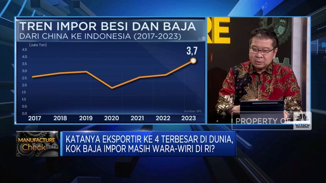 Eksportir Baja Terbesar ke-4 di Dunia, Namun Baja Masih Banyak Diimpor ke RI