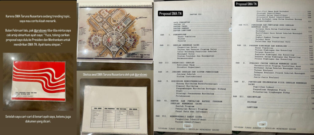 Dokter Boyke Setiawan Membongkar Proposal Arsip Prabowo Subianto Mengenai Pendirian SMA Taruna Nusantara pada Tahun 1988