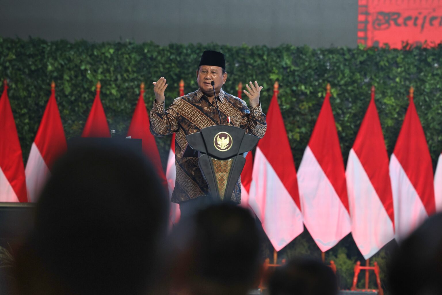 tulis ulang judul iniPrabowo Subianto Reminds Central and Regional Officials: Preserve Integrity, a Tiger Leaves Its Stripes